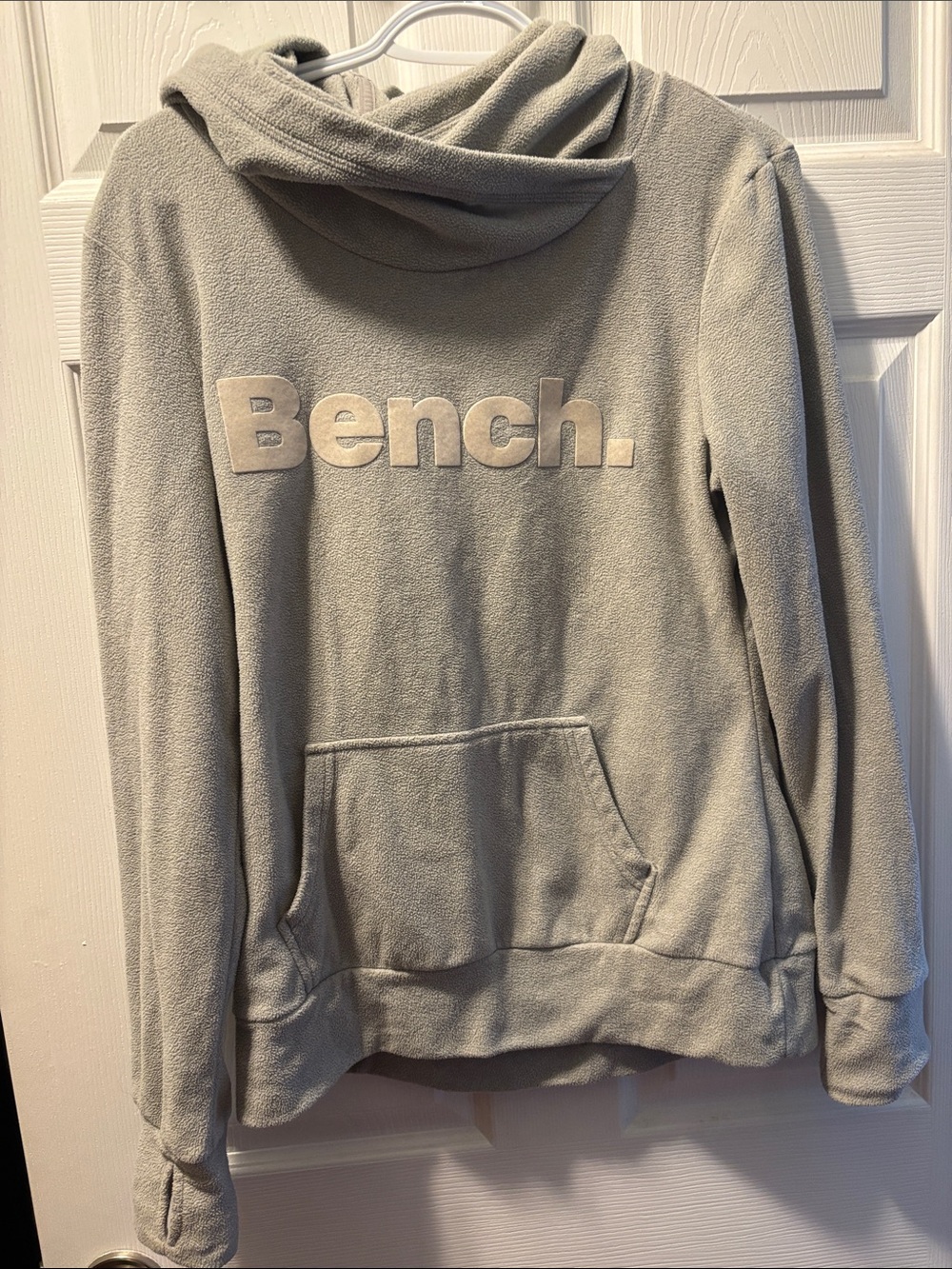 Bench Light Gray Cowl Neck Fleece Pullover